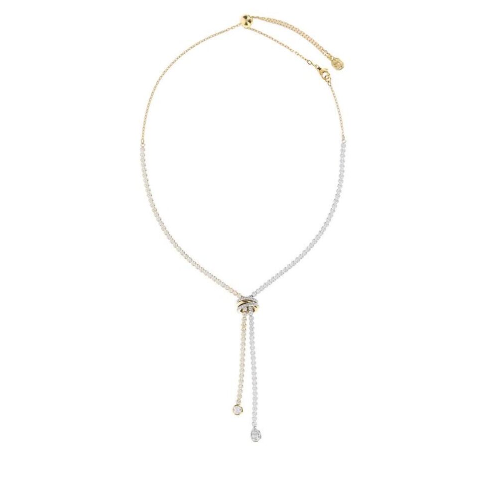 Swarovski Women Two-Tone Metal Hyperbola Necklace